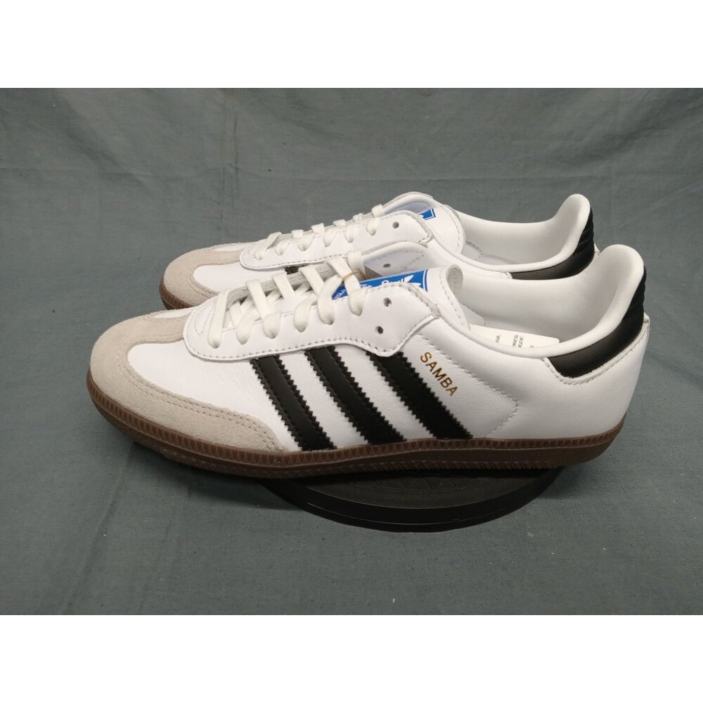 Adidas Samba OG C Sneakers Leather Black White Gum Kids Size 11K NEW NO BOX! - Picture 8 of 11